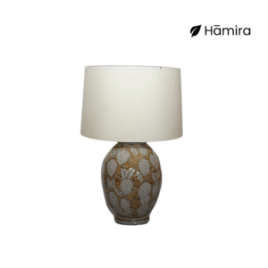 Rosalie White Brown Table Lamp