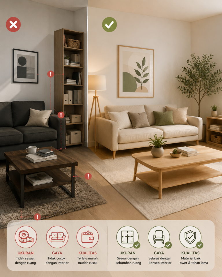 Kesalahan Beli Furniture yang Sering Disesali Setelah 6 Bulan