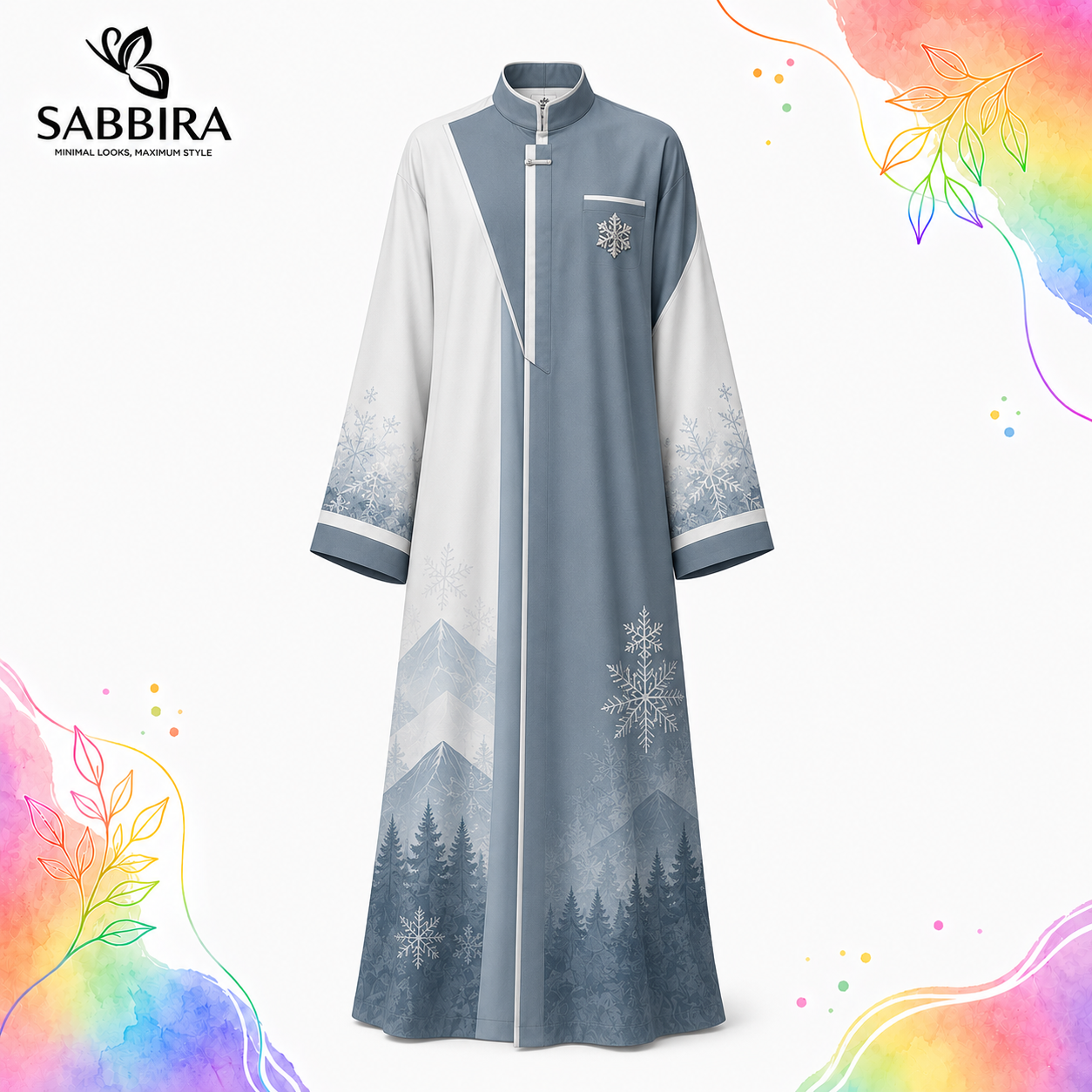 [LIMITED] Kaizen Arctic Thobe – Sabbira Winter Collection