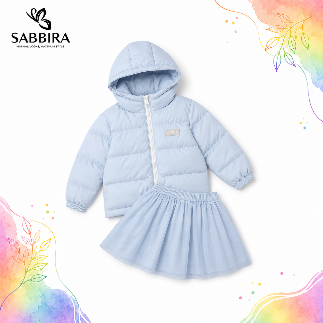 [LIMITED] Snowy Kids Puff Set – Sabbira Winter Collection