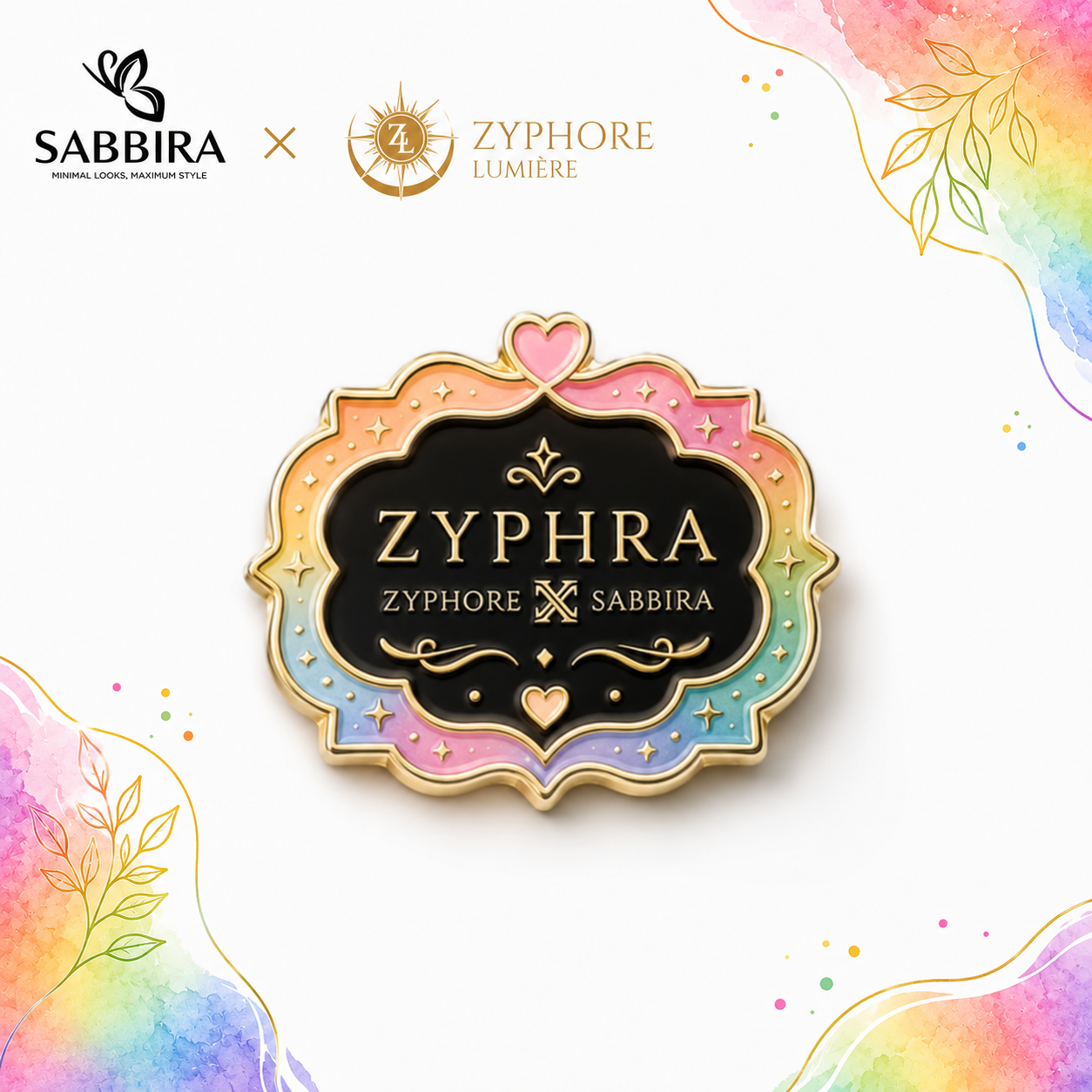 [LIMITED] “Zyphra: Zyphore Lumière X Sabbira” Pin Collection