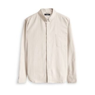 Kemeja Pria Soft Twill Kerah Tegak Stand Collar