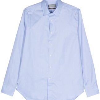 kemeja polos pria lengan panjang warna denim